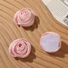 Broto de flor de tecido cor creme, suave e doce, para DIY de presilha de cabelo, acessório de cabeça, colar feminino, broche, acessório floral para roupas