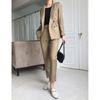 Blazer de Calle Estilo Hepburn Listo para Usar para Mujer, Conjunto de Dos Piezas, Conjunto Completo con una Pieza para Dropshipping