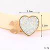 Nuevo Traje de Corazón de Grava Hebilla Decorativa para Cuello Puños de Camisa Desmontables de Alta Gama Accesorios de Joyería DIY