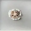Outono e Inverno Desenho Animado Cor Café com Leite Kt Bordado Renda Feltro Tecido Acessórios DIY Sapatos, Meias, Bolsas, Chapéus, Acessórios e Acessórios