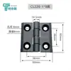 226-1-2-3 Bisagra Aleación de Zinc Acero Inoxidable 405060 Caja de Distribución Puerta de Gabinete 236 Bisagra Industrial