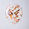 Atacado Balões Coloridos com Lantejoulas de 12 polegadas Decoração de Casamento Festa de Aniversário Influenciador Balões Transparentes com Lantejoulas