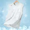 Camiseta Chaleco de Seda Helada de Verano para Hombre Camuflaje Secado Rápido Deportiva Fina Aire Acondicionado Casual Sin Mangas Camiseta Elástica Trendy Exterior