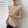 Outono e Inverno Novo Estilo Gola Alta Meia Malha de Caxemira Tricô Feminino Pulôver de Tricô Quente Solto Macio Tricô Cera Base Tendência