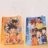 Bolsa de Regalo de Papel Kraft Dibujada con Personaje de Anime Bolsa Tote de Compras para Centro Comercial Bolsa Tote de Papel Impresa de Dragon Ball