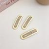 Pinza Ovalada de Metal Mate para BB, Pinza Lateral para el Cabello, Pinza para la Parte Posterior de la Cabeza para Cabello Suelto y Flequillo, Pinza Rectangular Versátil