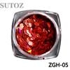 2024 pailixi brillo de uñas caliente Año Nuevo festivo clásico Rojo polvo fino de brillo lentejuelas decoraciones de uñas