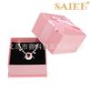 Caja de joyería con colgante, collar y anillo rosa al por mayor, con cubierta de cielo y tierra, caja de embalaje para joyería al por mayor