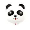 Balões de Folha de Alumínio Cabeça de Panda de Desenho Animado de 18 polegadas Balões em Formato de Animal Fofo Brindes Promocionais Decorações de Festa de Aniversário