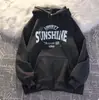 Novo Moletom com Letra para Homens e Mulheres, Estilo College, Tendência Esportiva, Casual Preguiçoso, Confortável, Peça Superior Versátil