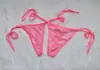 Ropa Interior de Pareja Siete Colores Malla Transparente Tirantes Tanga Sexy Hombres y Mujeres Amantes Regalo Pasión Punto de Rocío Paquete de Dos