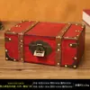 Caja de Almacenamiento de Madera Retro con Cerradura Caja de Contraseña Caja para Cartas Tarjetas Tesoros Caja Pequeña de Madera Almacenamiento Caja de Madera Caja de Sellado