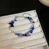 Nuevo Pulsera de Mariposa con Gota de Aceite de Dopamina Pulsera Espaciadora de Cuentas de Vidrio Hecha a Mano Joyería de Moda Transfronteriza