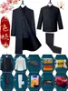 Shroud Factory Traje Zhongshan para Hombre Traje de Dragón Traje Moderno para Mujer Conjunto Completo Ropa Vieja Sábana Mortuoria Blanca