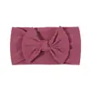 Diadema Elástica de Nylon Tejida a Mano de Color Sólido con Lazo de Ala Ancha para Niños, Amazon Europeo y Americano Transfronterizo, Accesorios para el Cabello Infantil 228