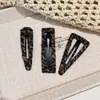 Corea del Sur Dongdaemun Moda Retro Estampado de Leopardo Pinza BB Pinza para Flequillo Pinza Lateral Simple de Temperamento Pinza para el Pelo Roto Pinza para el Pelo Pinza para el Pelo