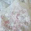 Tela de encaje de malla blanca para cortina, fondo para fotos de boda, mantel, tela para ropa al por mayor