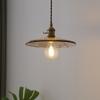 Lámpara de araña de cristal vintage nórdica LED personalizada, creativa, para restaurante, bar, de un solo cabezal, pequeña, iluminación decorativa combinada