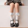Calcetines para niños Primavera y Otoño Media caña Calcetines de media caña para niños y niñas Muñeca tridimensional Linda Muñeca Kulomi Calcetines apilados para bebé