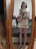 Estilo Oscuro Moda Nacional Estampado Top Ropa Camiseta Básica Estilo Carmly Algodón Puro Manga Corta Suéter Dibujos Animados Misterioso Guapo