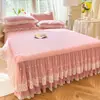 Juego de Funda de Edredón de Seda Helada de Verano Juego de Cama de Cuatro Piezas Juego de Cama Nuevo Estilo Princesa Colchoneta Refrigerante de Látex Sábana Individual Juego de Tres Piezas