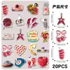 20 Piezas de Estilo Ins Retro Americano Creativo Moderno Nostálgico Exquisito Decoración del Hogar Tablero Perforado para Refrigerador Pegatinas Magnéticas Suaves