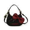 Bolso de Mano Mini con Lazo de Gato Estampado de Leopardo para Niñas, Estilo Princesa, Accesorio Infantil Lindo y Elegante Bolso Cruzado