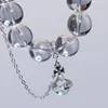 Retenção de Cor Alta 14K Retenção de Cor Acessórios de Cristal Pingente Rainha Mãe Saturno Cruz Pulseira DIY Colar Feito à Mão