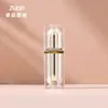 Botella dispensadora dorada galvanizada personalizada, Botella cosmética, Botella para loción, Botella con atomizador de presión para crema y esencia, Botella cuadrada de acrílico