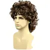 Peruca disco retrô anos 70 masculina conjunto de quatro peças festa de Halloween rock cosplay acessórios de fantasia adereços atacado