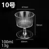 Vaso Desechable de Onza con Pie Alto Plástico Copa para Fiesta de Cóctel Copa de Champaña de Pie de Un Solo Uso Copa para Licor de Pie Alto Copa de Vino