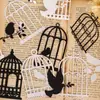 Día Hermoso Material Papel Serie Variaciones de la Luz de Luna Papel Especial Silueta Hueca Manualidad DIY 6 Opciones
