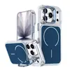 O Novo Modelo é Adequado para Capa de Celular Bicolor Brilhante para iPhone 17 Pro Max, Capa com Suporte para Lente para iPhone 16 Pro, Capa Magnética para iPhone 17