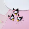 Dibujos animados nuevo brillante biblioteca de aceite resina negra diy joyería funda de teléfono móvil parche para refrigerador accesorios para el cabello materiales hechos a mano