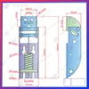 Dobradiça de Freezer Comercial Tampa Superior Horizontal Porta Porta do Freezer Dobradiça de Mola Dobradiça de Porta de Geladeira Freezer Dobradiça Móvel Vento