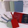 Porta Passaporte de Couro Capa Protetora Bolsa para Passaporte Pu Bolsa para Cosméticos Cartão Bolsa para Documentos Bolsa para Cosméticos Bolsa para Passaporte Viagem Personalização