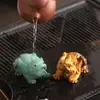 Adorno de Mascota de Té de Nuevo Estilo Chino que Cambia de Color, Trendy, para Decoración del Hogar, Mascota de Carpa de la Suerte que Atrae Riqueza y Puede Usarse como Accesorio de Té