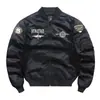 Chaqueta de aviación MA1 para primavera y otoño, chaqueta de vuelo de la Fuerza Aérea para hombre, chaqueta cruzada para hombre, mono, cuello de béisbol, top