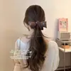 Elástico de Cabelo Marrom Maillard Café Moda Coreana Bolinhas Preenchido com Algodão Laço Gravata Laço Headband 2025 Novo Elástico de Cabelo Acessórios de Cabelo