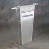 Púlpito Transparente de Acrílico Transfronteiriço, Balcão de Recepção Escolar, Balcão de Atendimento ao Cliente, Púlpito para Sala de Conferências Atacado
