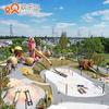 Lugar escénico parque sin energía planificación parque temático infantil diseño tobogán combinado fabricante de equipos de diversión grandes