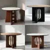 Patas de Mesa de Madera Maciza Usadas, Encimera de Mármol Piedra de Lujo, Mesa Redonda para Apartamento Pequeño, Base de Mesa de Comedor, Soporte y Marco de Soporte