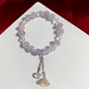 Pulsera Gradiente de Cuentas de Ábaco Pulsera de Mariposa Colorida para Mujeres Borla Muguete Pulsera de Transmisión en Vivo Transfronteriza Más Vendida al por Mayor