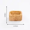 Juguete de Comida Hamburguesa de Pan de Té de la Mañana Simulada Materiales Hechos a Mano DIY Accesorios de Decoración Casa de Muñecas Miniaturas Mini Adornos