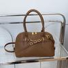 Bolso retro de concha de comercio exterior para mujer, gran capacidad, nuevo bolso bandolera de nicho para otoño e invierno 2024, bolso portátil