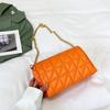 Bolso de mujer 2024 nueva moda rombo gran capacidad bolso de hombro estilo coreano estilo occidental cadena teléfono móvil axila bolso cuadrado pequeño