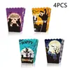 Terror Suspense Tema Halloween Festa Doces Rice Krispie Caixa de Doces Lanche Batata Frita Caixa de Armazenamento Suprimentos de Halloween