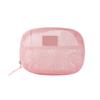Bolsa de Maquillaje de Malla de Nuevo Estilo para Mujer, Portátil, de Alta Gama, para Viaje, Almacenamiento de Lavado, Gran Capacidad, para Lápiz Labial, Bolsa Pequeña para Artículos Varios