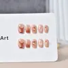 Otoño e Invierno Nuevo Manicure Navideño Uñas Portátiles Esmalte de Uñas Producto Terminado Fabricante Mayorista Corto Ciervo Estéreo Pegatinas para Uñas de Estudiante