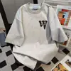 Camiseta de Manga Corta con Estampado de Letras de Marca Nueva y Moderna para el Verano 2026, Top de Moda Versátil Casual Oversize